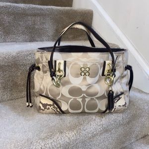 Coach satchel bag with very minor wear.